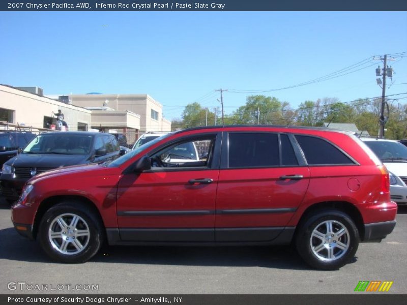 Inferno Red Crystal Pearl / Pastel Slate Gray 2007 Chrysler Pacifica AWD