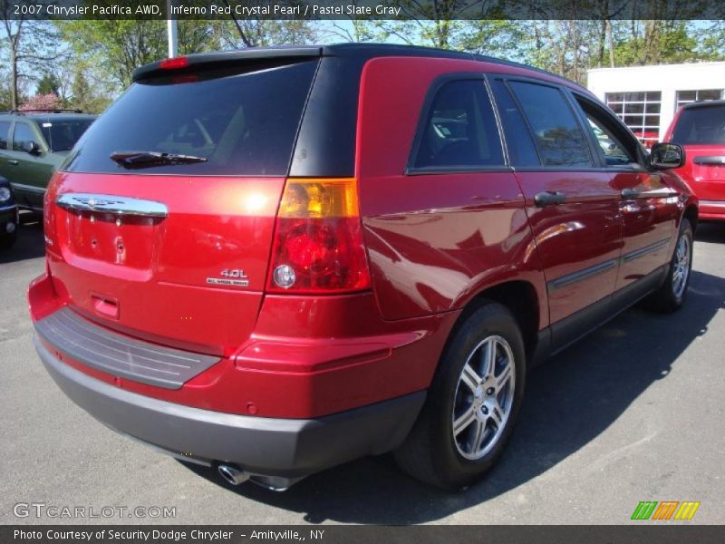 Inferno Red Crystal Pearl / Pastel Slate Gray 2007 Chrysler Pacifica AWD