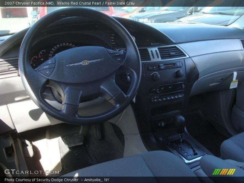 Inferno Red Crystal Pearl / Pastel Slate Gray 2007 Chrysler Pacifica AWD