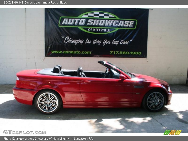 Imola Red / Black 2002 BMW M3 Convertible