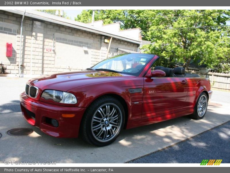 Imola Red / Black 2002 BMW M3 Convertible