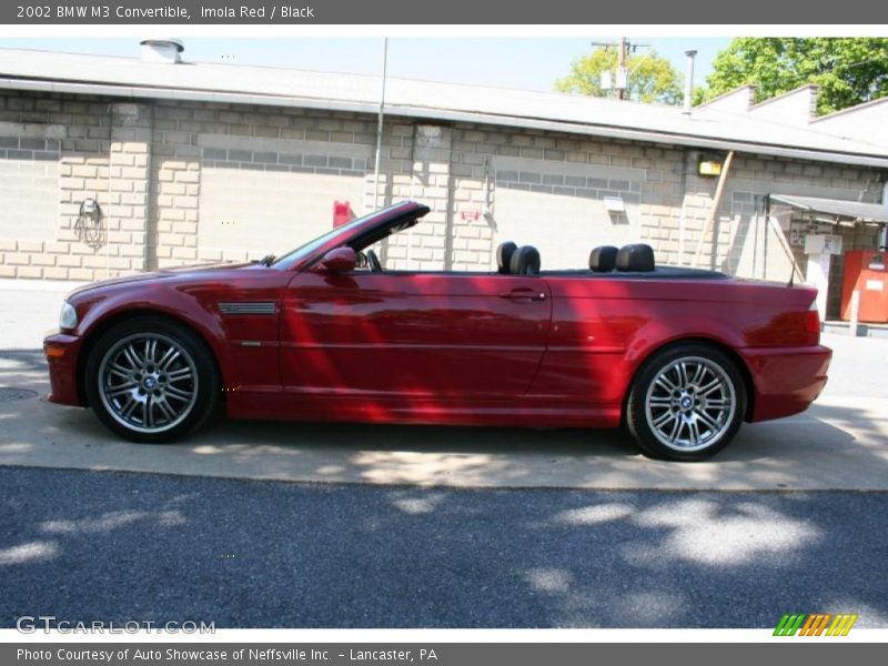 Imola Red / Black 2002 BMW M3 Convertible