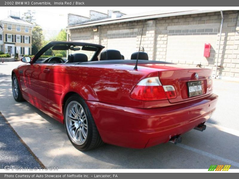 Imola Red / Black 2002 BMW M3 Convertible