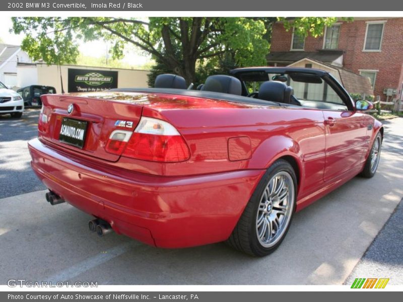 Imola Red / Black 2002 BMW M3 Convertible