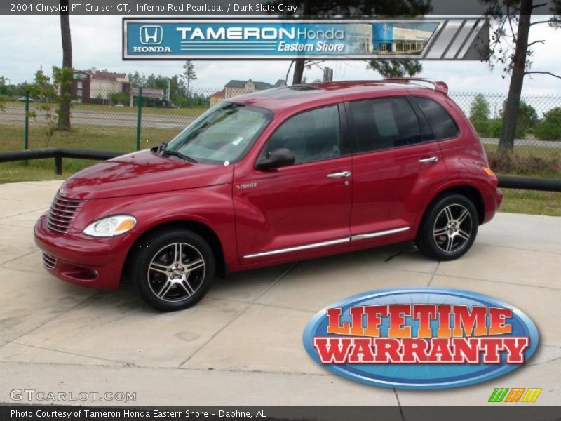 Inferno Red Pearlcoat / Dark Slate Gray 2004 Chrysler PT Cruiser GT