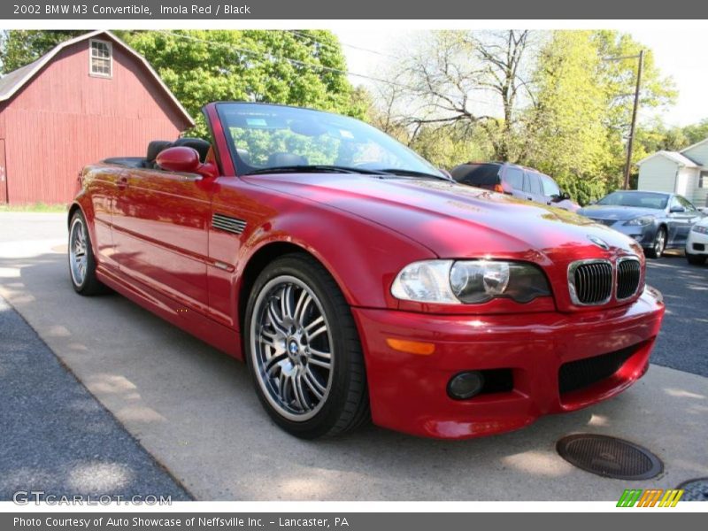 Imola Red / Black 2002 BMW M3 Convertible