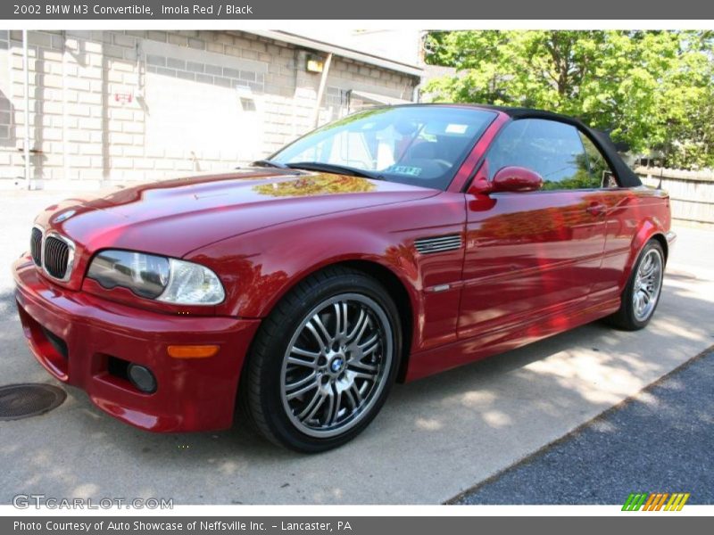 Imola Red / Black 2002 BMW M3 Convertible