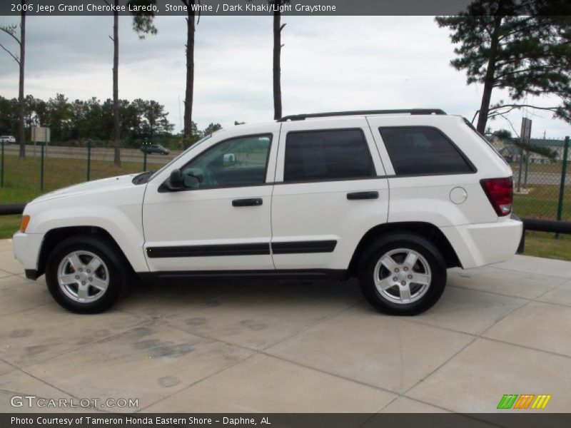 Stone White / Dark Khaki/Light Graystone 2006 Jeep Grand Cherokee Laredo