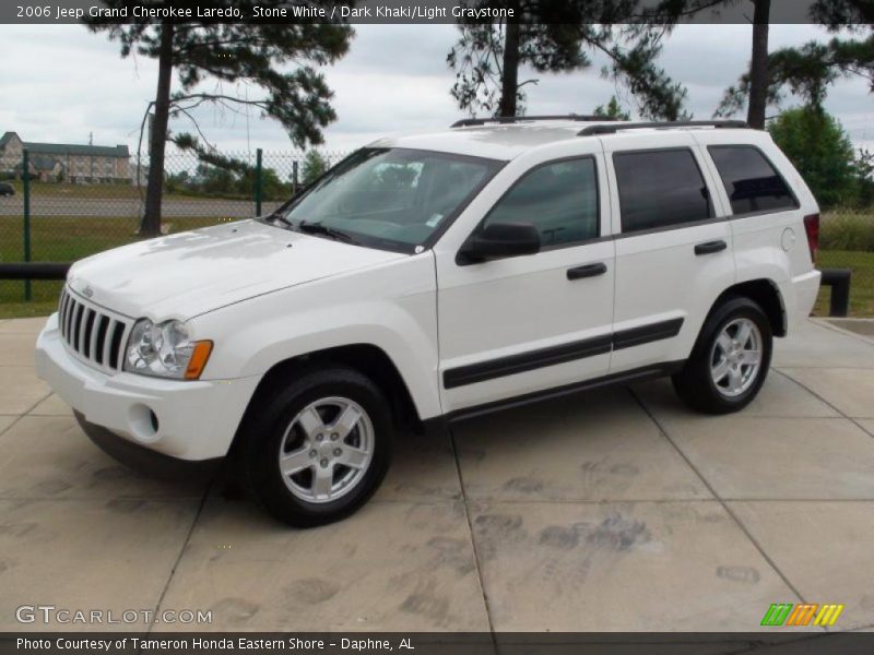 Stone White / Dark Khaki/Light Graystone 2006 Jeep Grand Cherokee Laredo