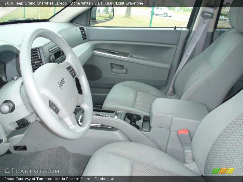 Stone White / Dark Khaki/Light Graystone 2006 Jeep Grand Cherokee Laredo