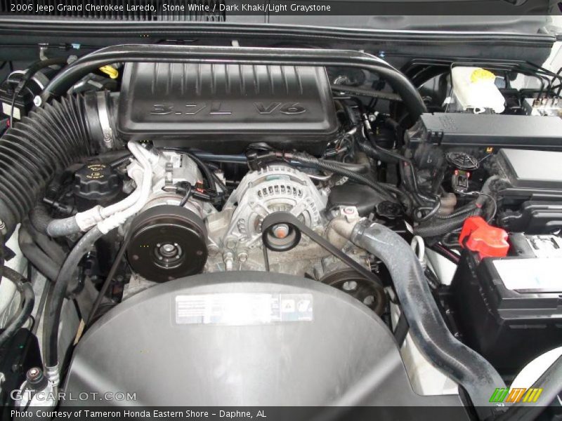 Stone White / Dark Khaki/Light Graystone 2006 Jeep Grand Cherokee Laredo