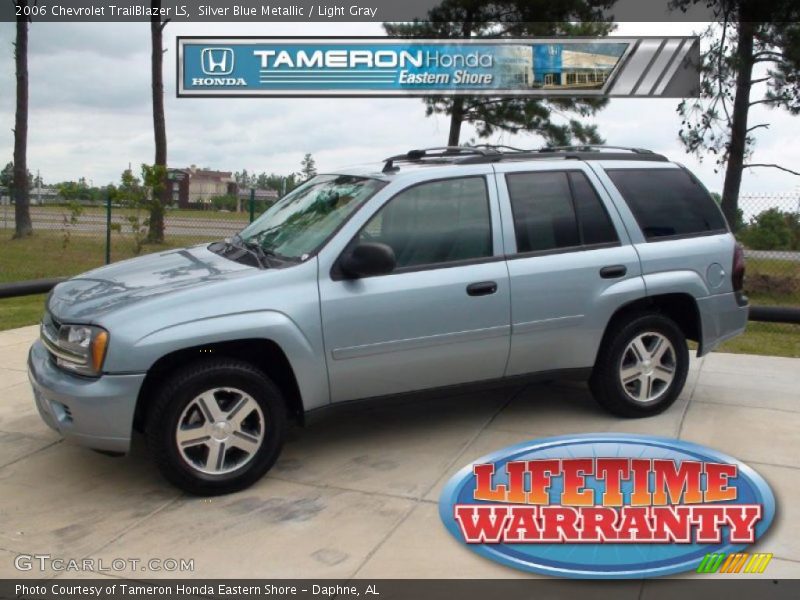 Silver Blue Metallic / Light Gray 2006 Chevrolet TrailBlazer LS