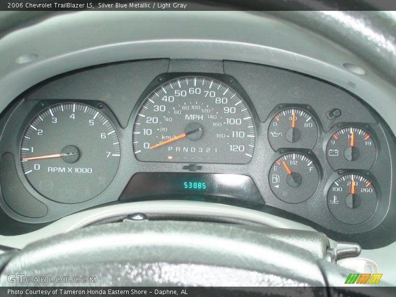 Silver Blue Metallic / Light Gray 2006 Chevrolet TrailBlazer LS