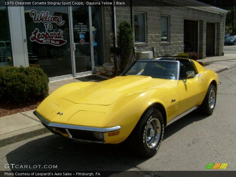 Daytona Yellow / Black 1970 Chevrolet Corvette Stingray Sport Coupe