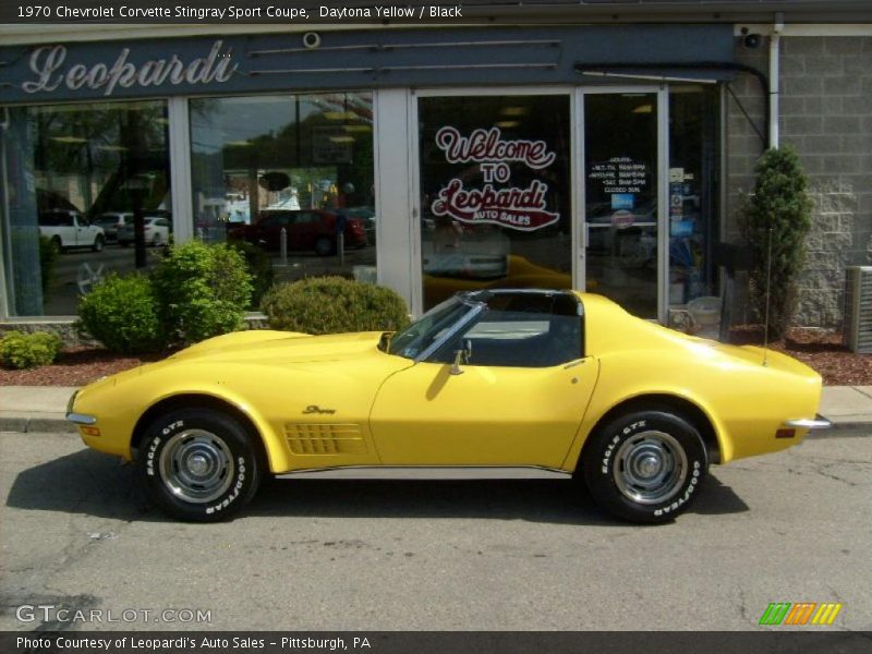 Daytona Yellow / Black 1970 Chevrolet Corvette Stingray Sport Coupe