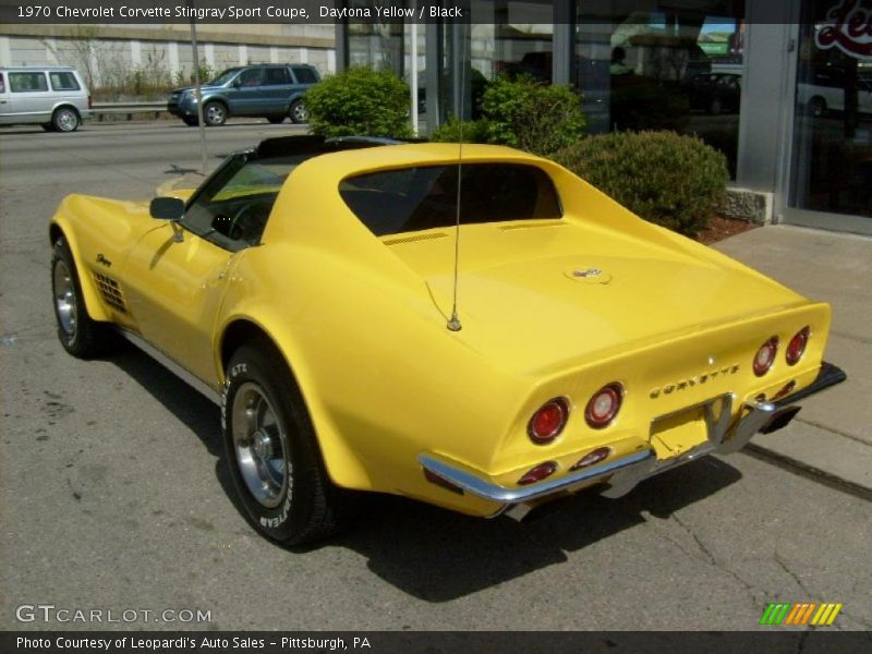 Daytona Yellow / Black 1970 Chevrolet Corvette Stingray Sport Coupe
