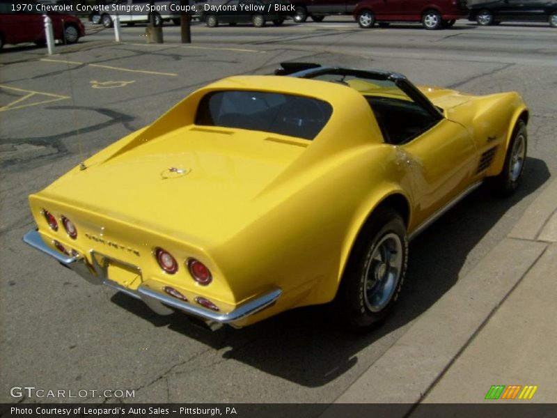 Daytona Yellow / Black 1970 Chevrolet Corvette Stingray Sport Coupe
