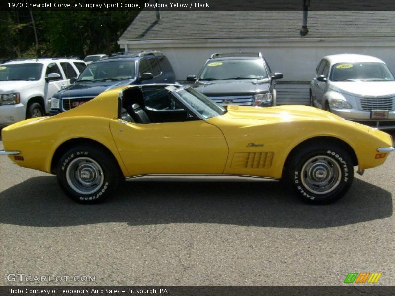 Daytona Yellow / Black 1970 Chevrolet Corvette Stingray Sport Coupe