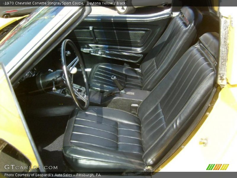 Daytona Yellow / Black 1970 Chevrolet Corvette Stingray Sport Coupe