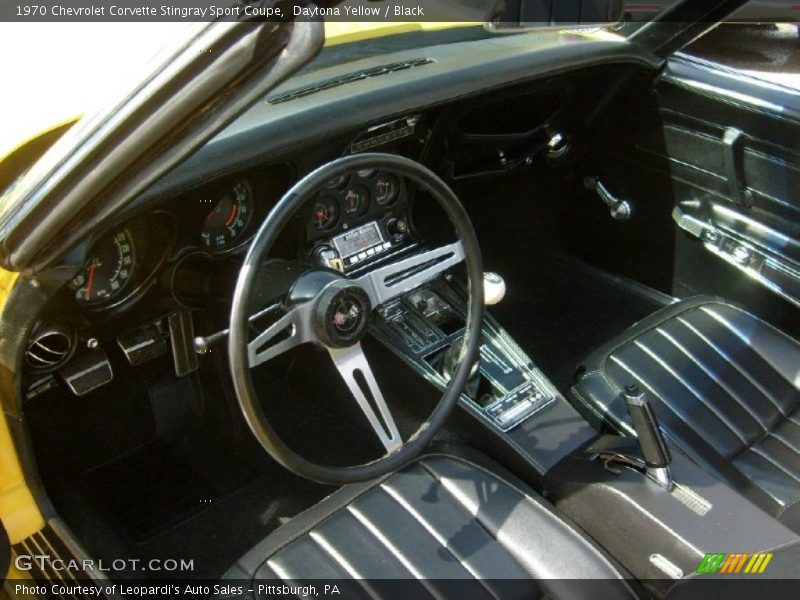 Daytona Yellow / Black 1970 Chevrolet Corvette Stingray Sport Coupe