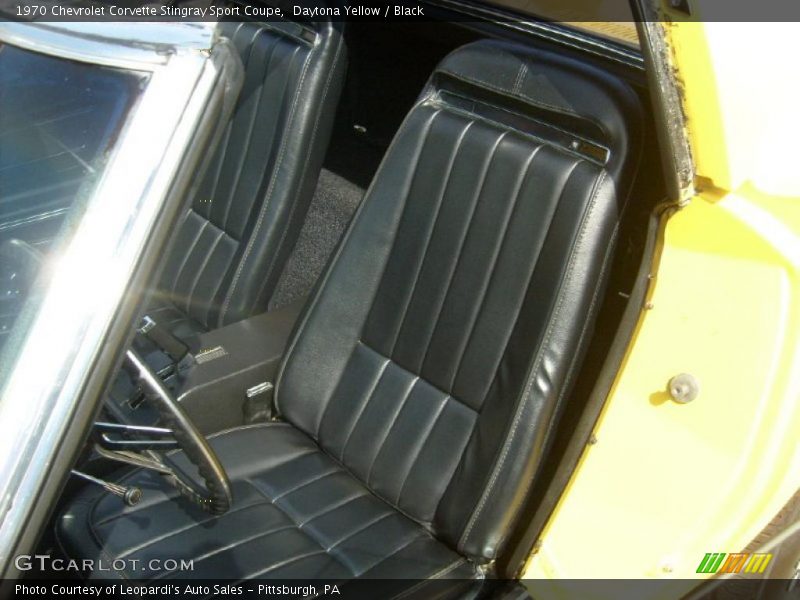 Daytona Yellow / Black 1970 Chevrolet Corvette Stingray Sport Coupe