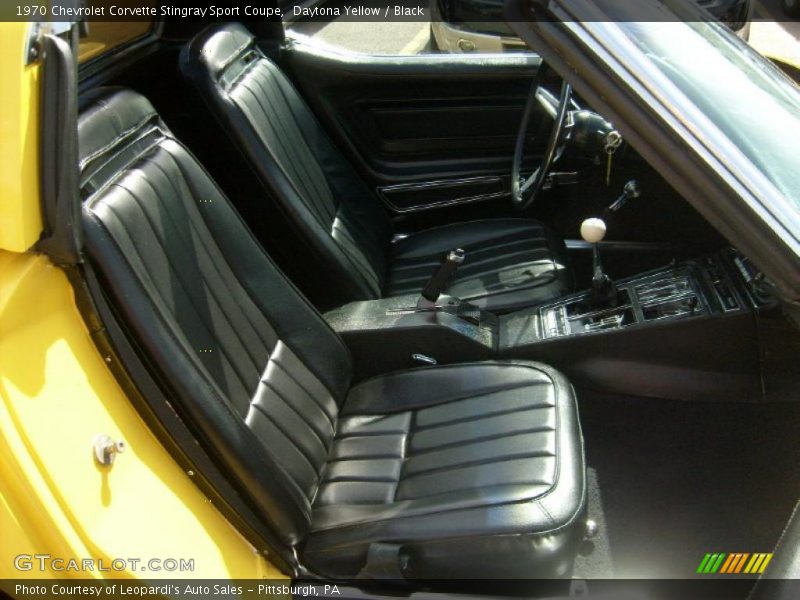 Daytona Yellow / Black 1970 Chevrolet Corvette Stingray Sport Coupe