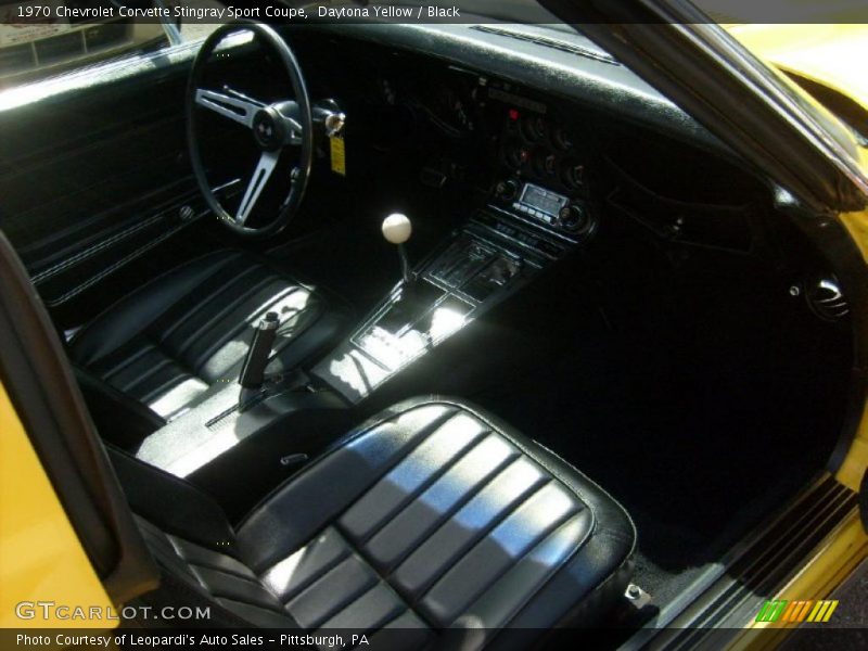 Daytona Yellow / Black 1970 Chevrolet Corvette Stingray Sport Coupe