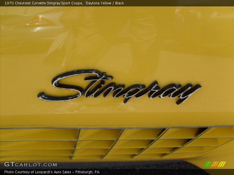 Daytona Yellow / Black 1970 Chevrolet Corvette Stingray Sport Coupe