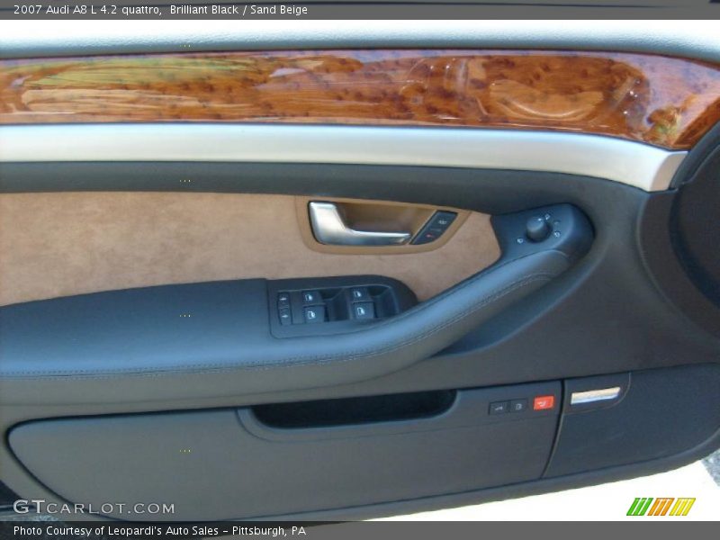 Brilliant Black / Sand Beige 2007 Audi A8 L 4.2 quattro