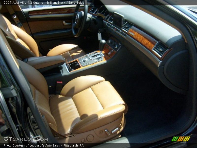 Brilliant Black / Sand Beige 2007 Audi A8 L 4.2 quattro