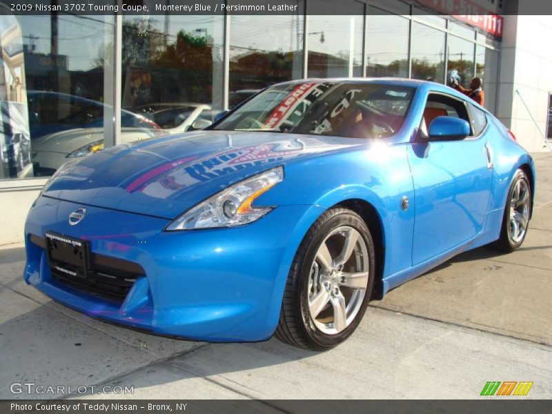 Monterey Blue / Persimmon Leather 2009 Nissan 370Z Touring Coupe