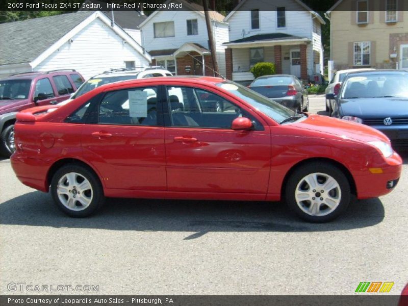 Infra-Red / Charcoal/Red 2005 Ford Focus ZX4 ST Sedan