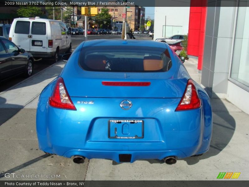 Monterey Blue / Persimmon Leather 2009 Nissan 370Z Touring Coupe