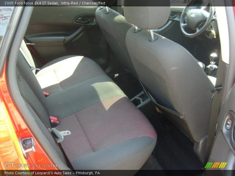 Infra-Red / Charcoal/Red 2005 Ford Focus ZX4 ST Sedan