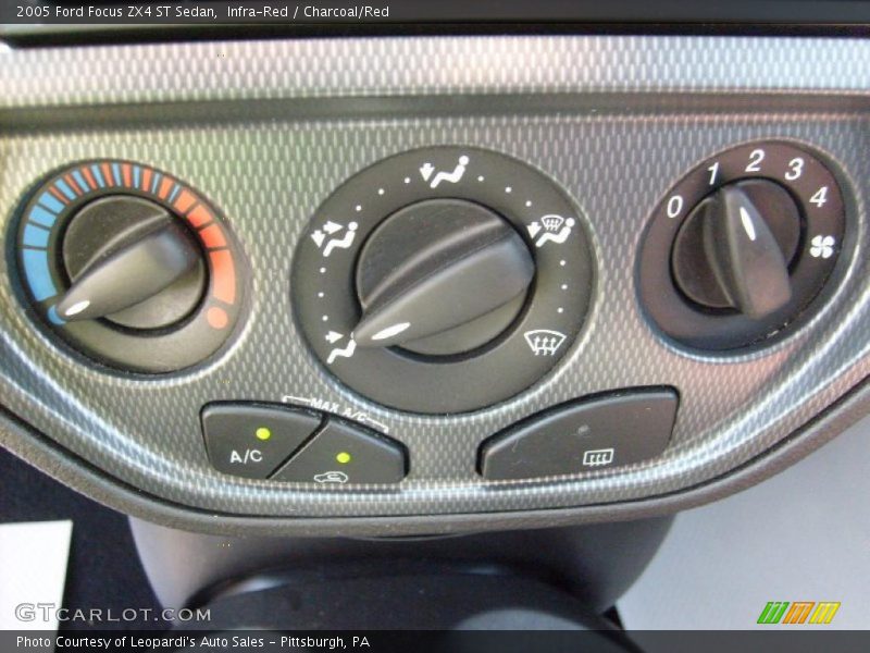 Infra-Red / Charcoal/Red 2005 Ford Focus ZX4 ST Sedan