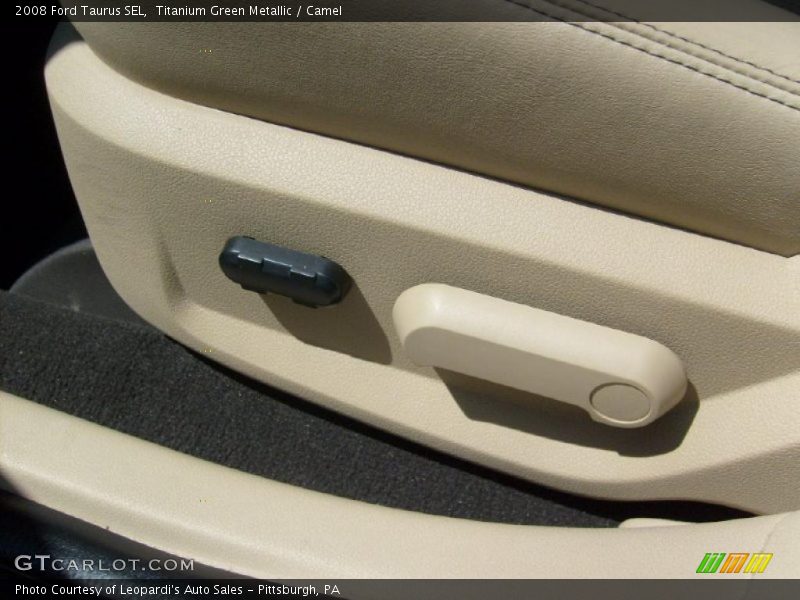 Titanium Green Metallic / Camel 2008 Ford Taurus SEL