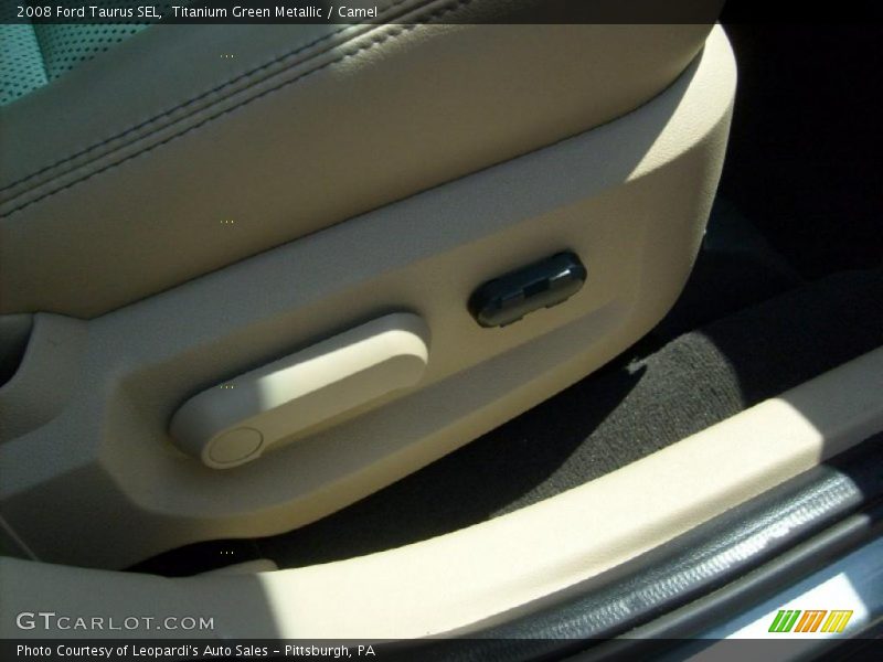 Titanium Green Metallic / Camel 2008 Ford Taurus SEL
