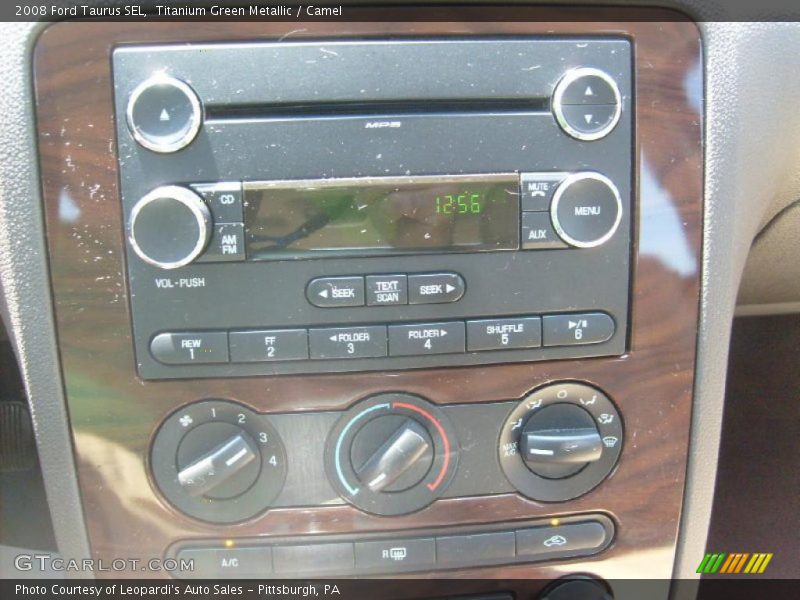 Titanium Green Metallic / Camel 2008 Ford Taurus SEL