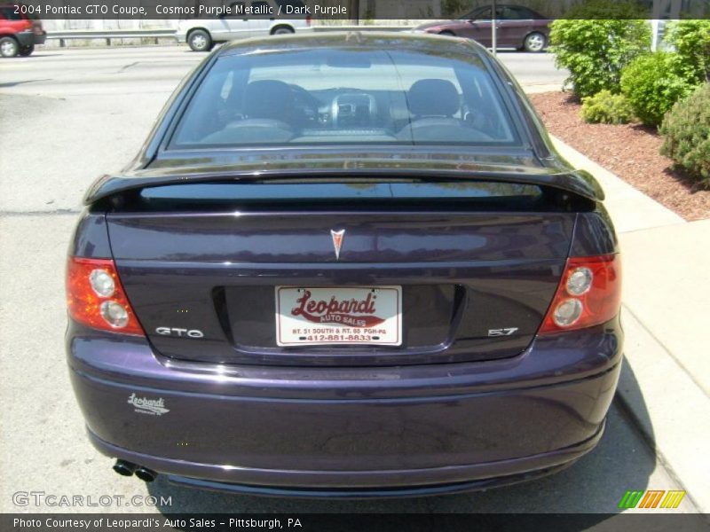 Cosmos Purple Metallic / Dark Purple 2004 Pontiac GTO Coupe