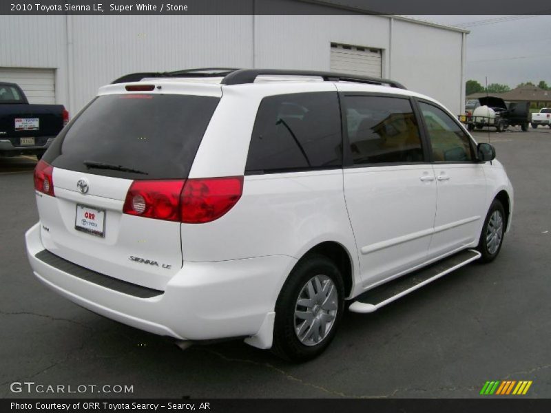 Super White / Stone 2010 Toyota Sienna LE