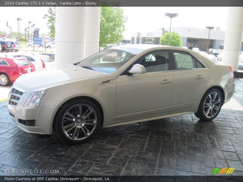 Vanilla Latte / Ebony 2010 Cadillac CTS 3.0 Sedan