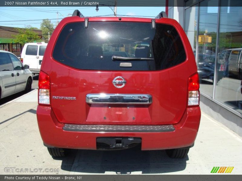 Red Brawn / Graphite 2007 Nissan Pathfinder S 4x4