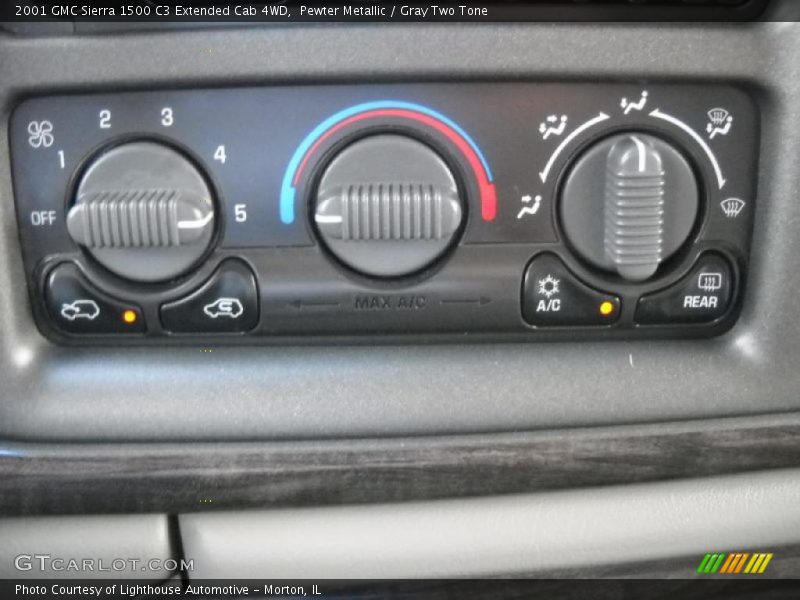 Pewter Metallic / Gray Two Tone 2001 GMC Sierra 1500 C3 Extended Cab 4WD