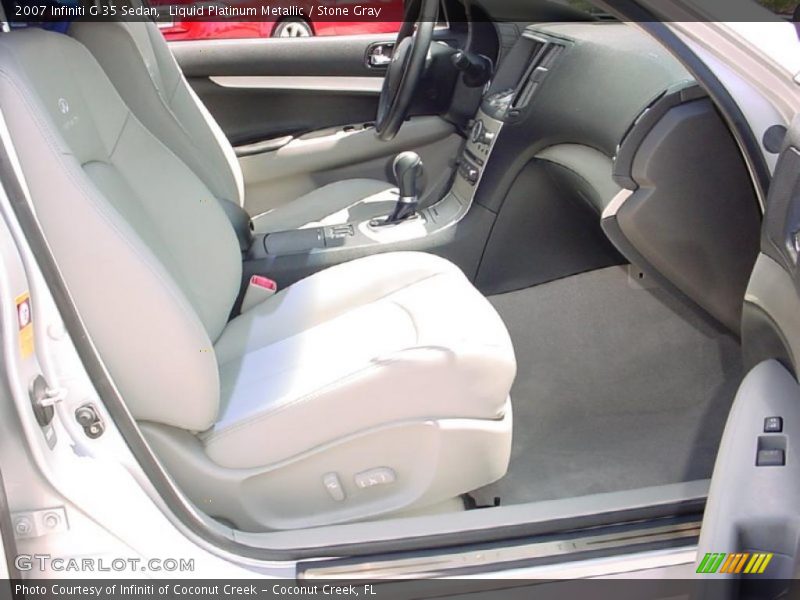 Liquid Platinum Metallic / Stone Gray 2007 Infiniti G 35 Sedan