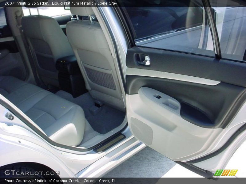 Liquid Platinum Metallic / Stone Gray 2007 Infiniti G 35 Sedan