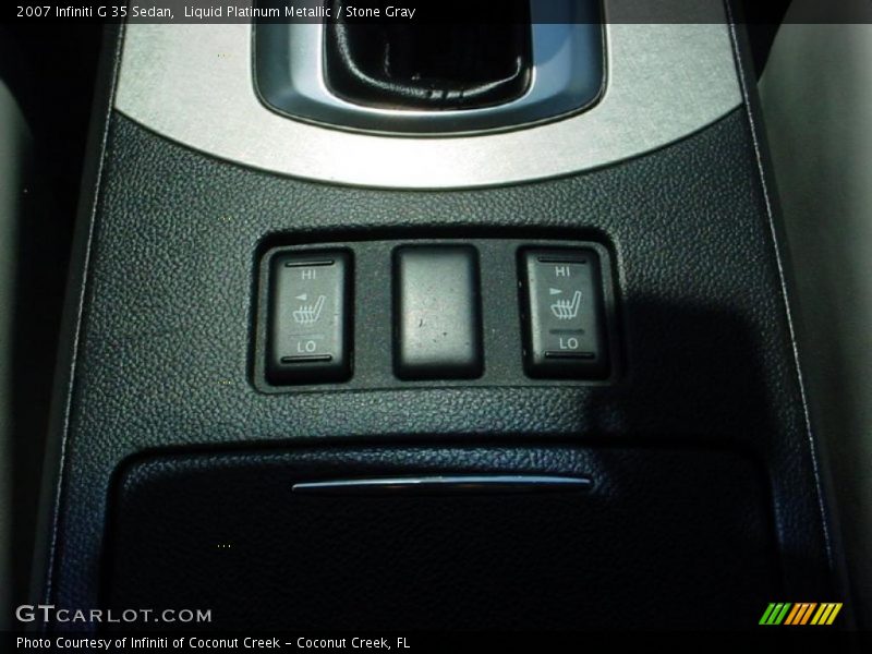 Liquid Platinum Metallic / Stone Gray 2007 Infiniti G 35 Sedan