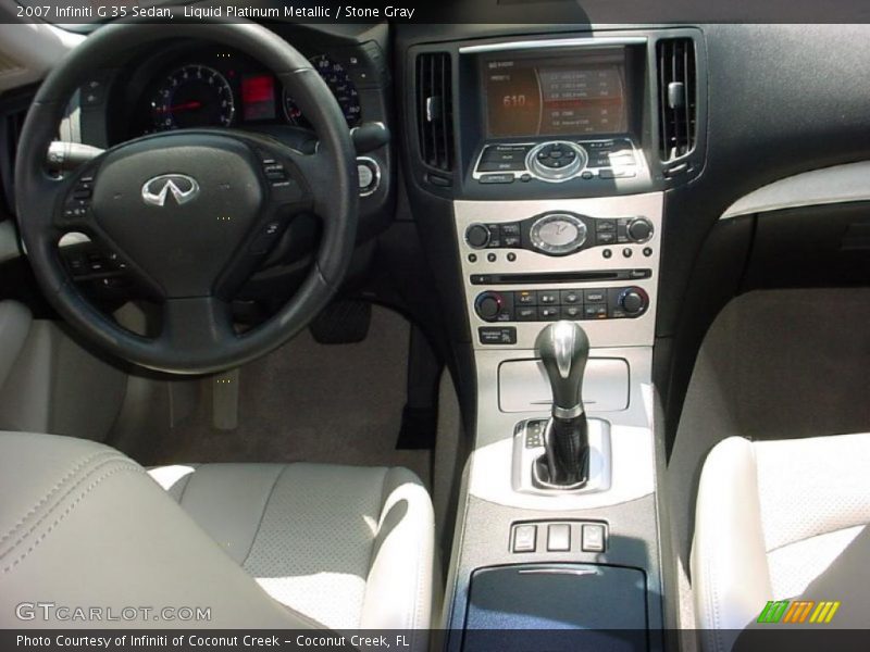 Liquid Platinum Metallic / Stone Gray 2007 Infiniti G 35 Sedan