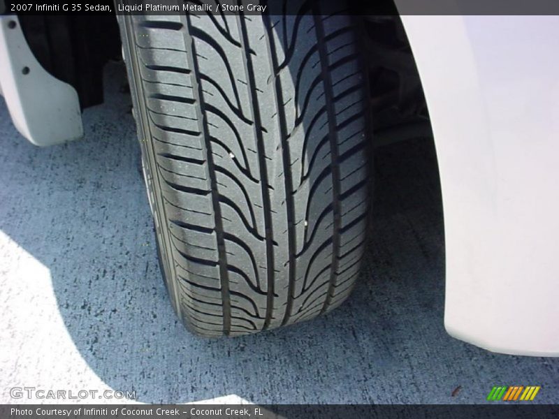 Liquid Platinum Metallic / Stone Gray 2007 Infiniti G 35 Sedan