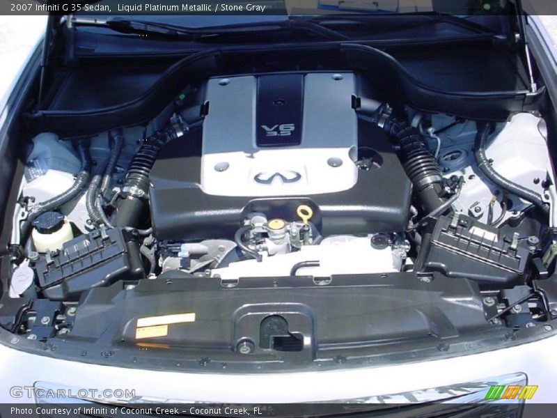 Liquid Platinum Metallic / Stone Gray 2007 Infiniti G 35 Sedan