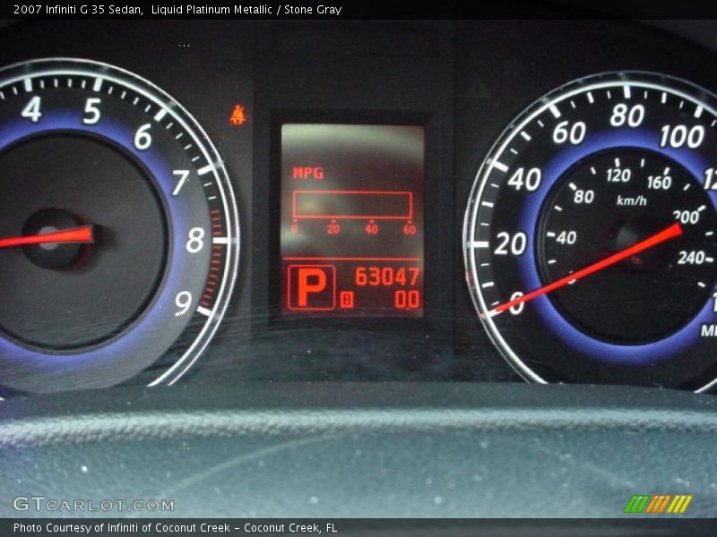 Liquid Platinum Metallic / Stone Gray 2007 Infiniti G 35 Sedan